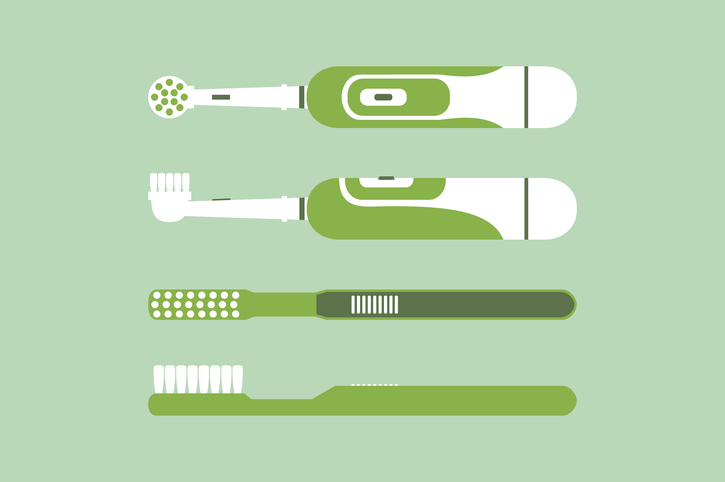 4 different types of toothbrushes